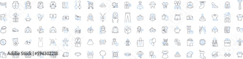 Beauty business line icons collection. Makeup, Skincare, Spa, Beauty, Salon, Nails, Haircare vector and linear illustration. Cosmetics,Waxing,Massage outline signs set