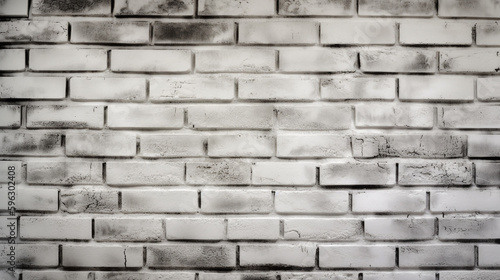 close-up of a dirty white brick wall. Generative Ai
