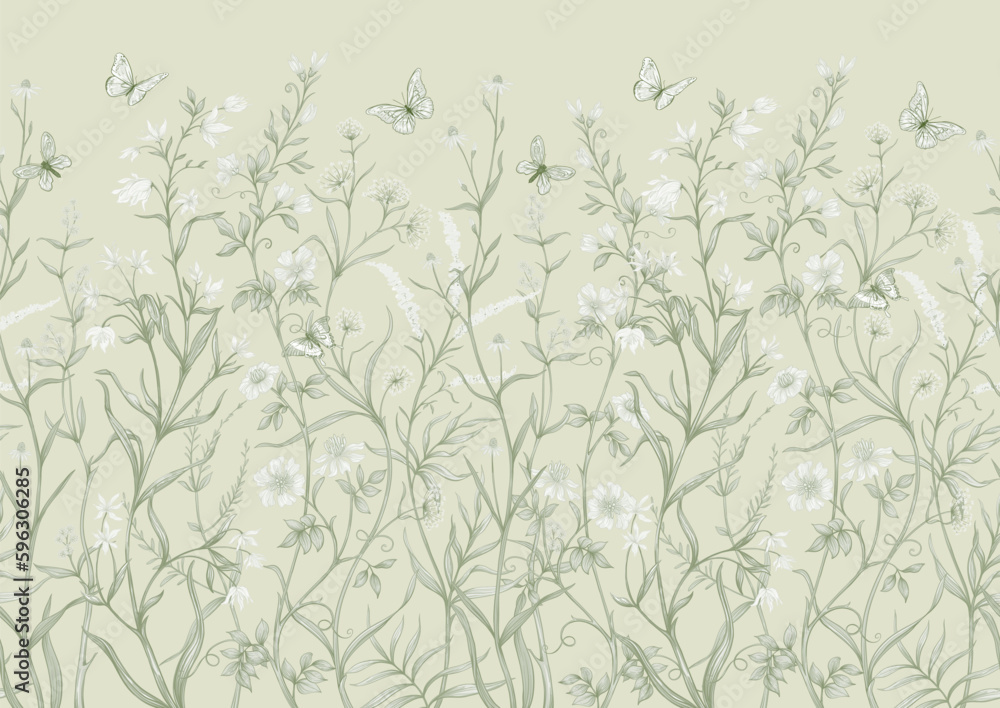 Decorative flowers and leaves in art nouveau style, vintage, old, retro style. Border, frame, template for product label, cosmetic packaging. Easy to edit. Vector illustration. In art nouveau style. Decorative flowers and leaves in art nouveau style, vintage, old, retro style. Border, frame, template for product label, cosmetic packaging. Easy to edit. Vector illustration. In art nouveau style.