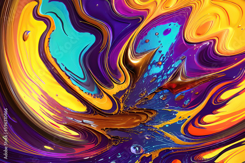 vibrant colors wave cloud graphic background