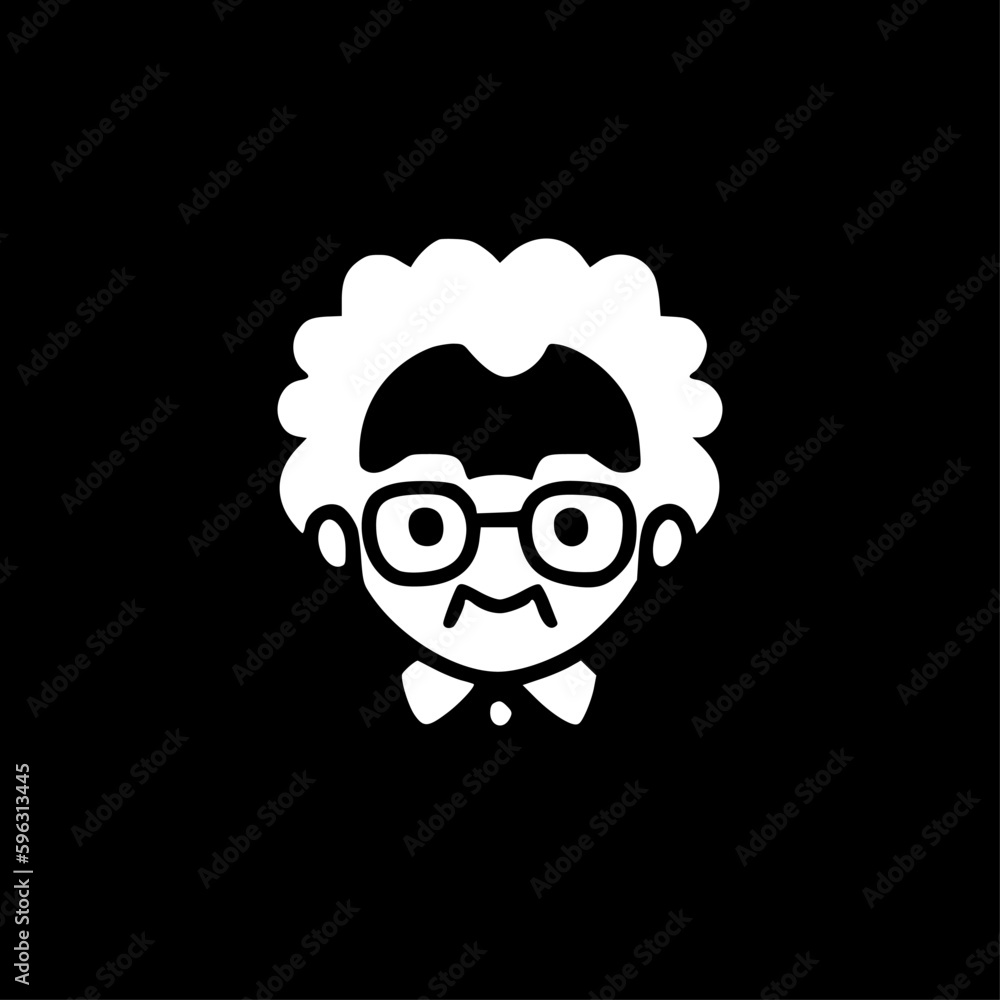 Grandma | Black and White Vector illustration Grandma | Black and White Vector illustration