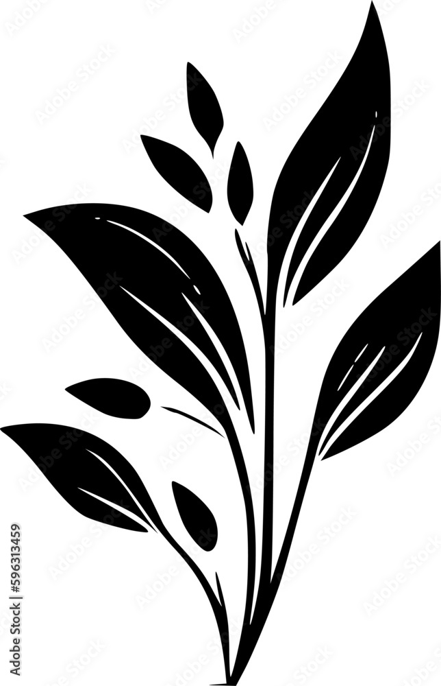 Flourish | Black and White Vector illustration Flourish | Black and White Vector illustration
