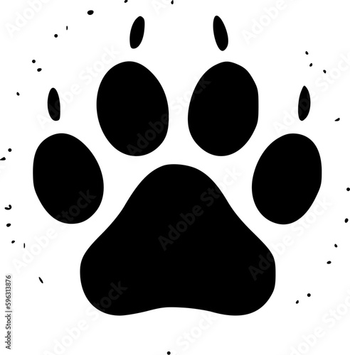 Paw | Minimalist and Simple Silhouette - Vector illustration