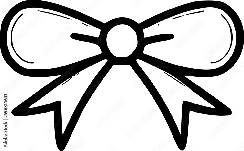 Bow - Minimalist and Flat Logo - Vector illustration Bow - Minimalist and Flat Logo - Vector illustration
