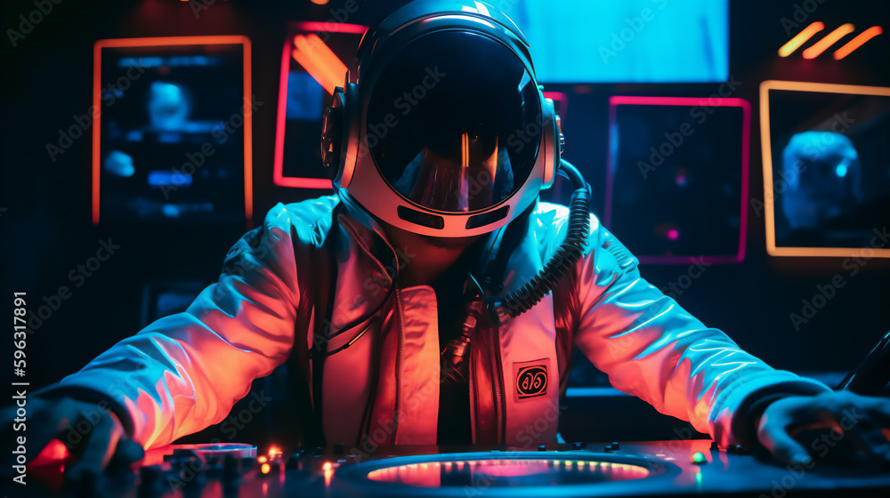 Space DJ at work Space DJ at work