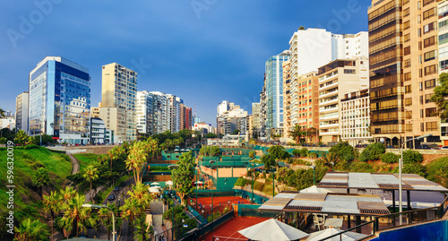 Miraflores district  Lima city downtown  Peru