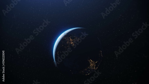 Fototapeta Naklejka Na Ścianę i Meble -  Planet earth seen from outer space