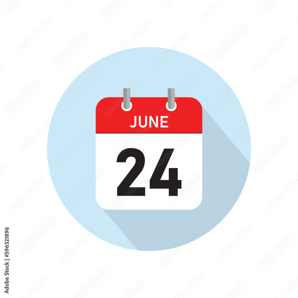June 24 Concept Design. Vector Illustration.
June 24 Concept Design. Vector Illustration.