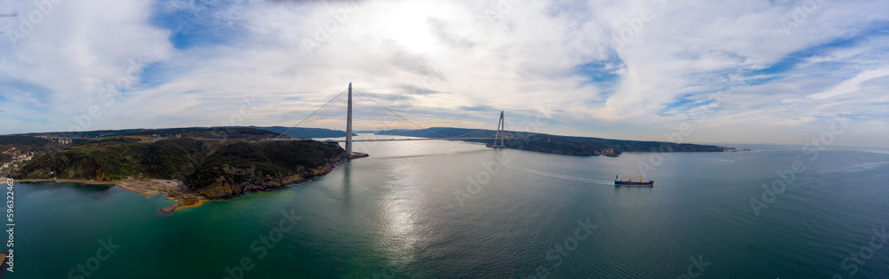 Yavuz Sultan Selim bridge.3rd Bosphorus Bridge and Northern Marmara Motorway