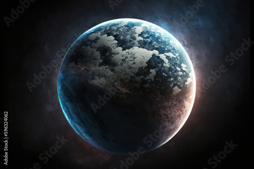 earth in space, generative ai