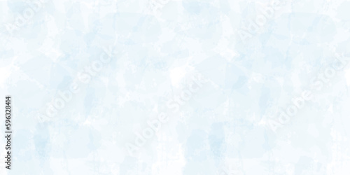 Watercolor seamless pattern. Vector tie dye print. Blue transparent brush stains texture.