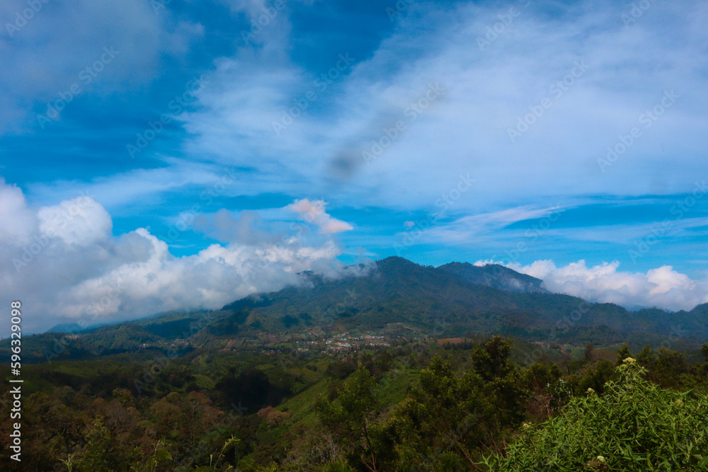 Mount Semeru landscape photo. Indonesia's highest mountain. world volcano