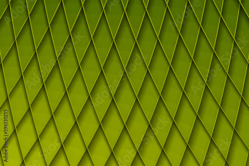 Abstract vector background in green tones in the style of paper card