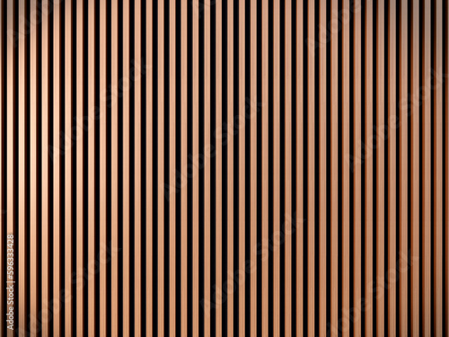 Acoustic fluted wood panel, cloth black back material. 