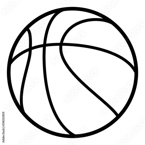 basketball ball - black and white vector symbol illustration, white background