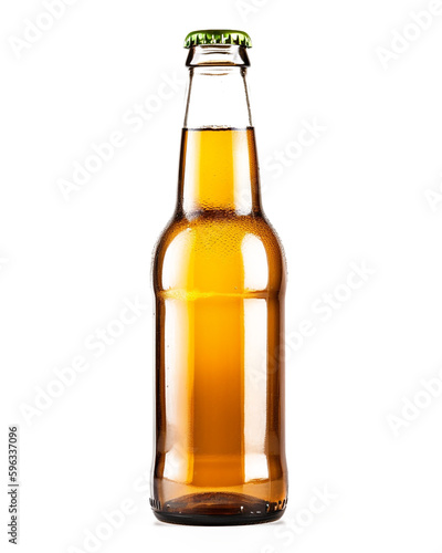 bottle of beer isolated on transparent background