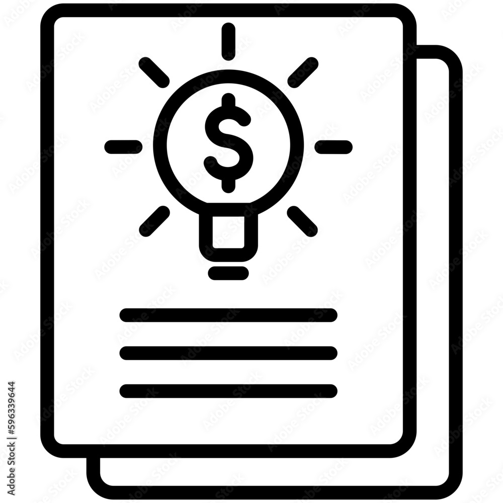 business development idea, graph and bulb, business and finance icons. business development idea, graph and bulb, business and finance icons.