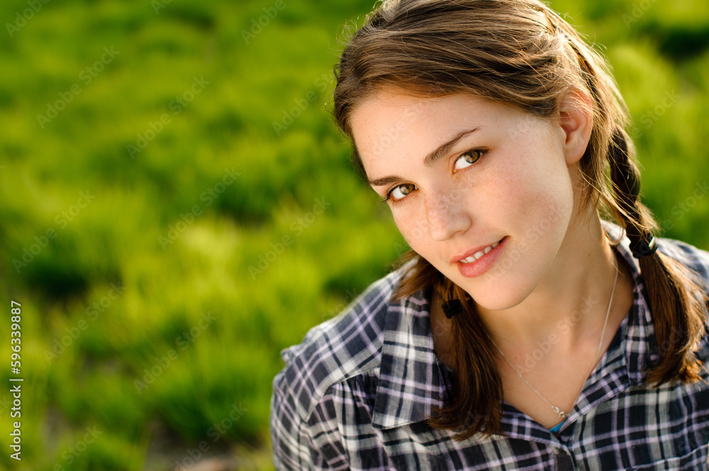 Time for some fresh air. Shot of a beautiful young woman relaxing in the park outside. Time for some fresh air. Shot of a beautiful young woman relaxing in the park outside.
