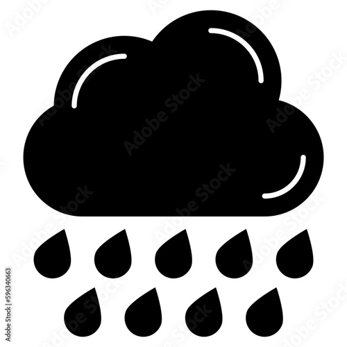 Rainfall icon in perfect design
