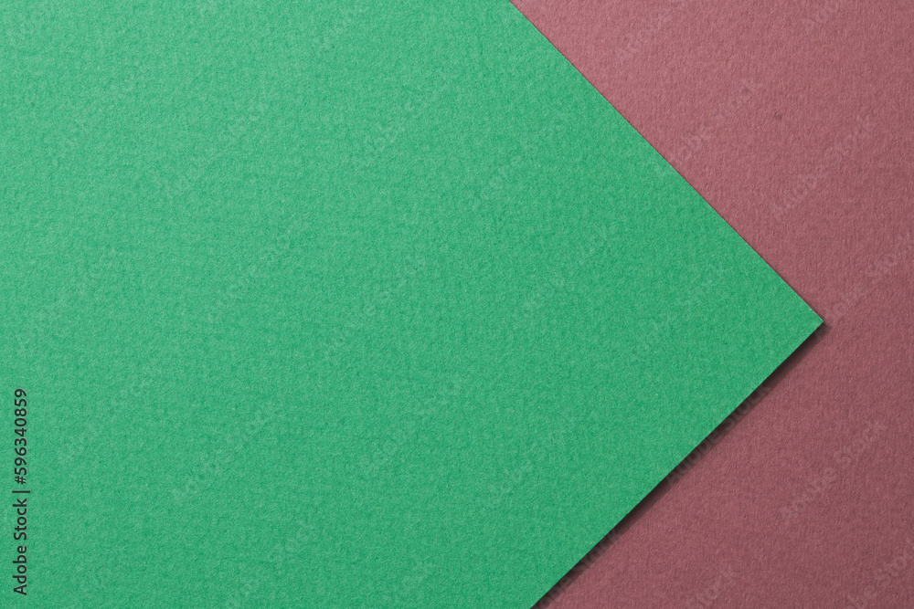 Rough kraft paper background, paper texture burgundy green colors. Mockup with copy space for text Rough kraft paper background, paper texture burgundy green colors. Mockup with copy space for text