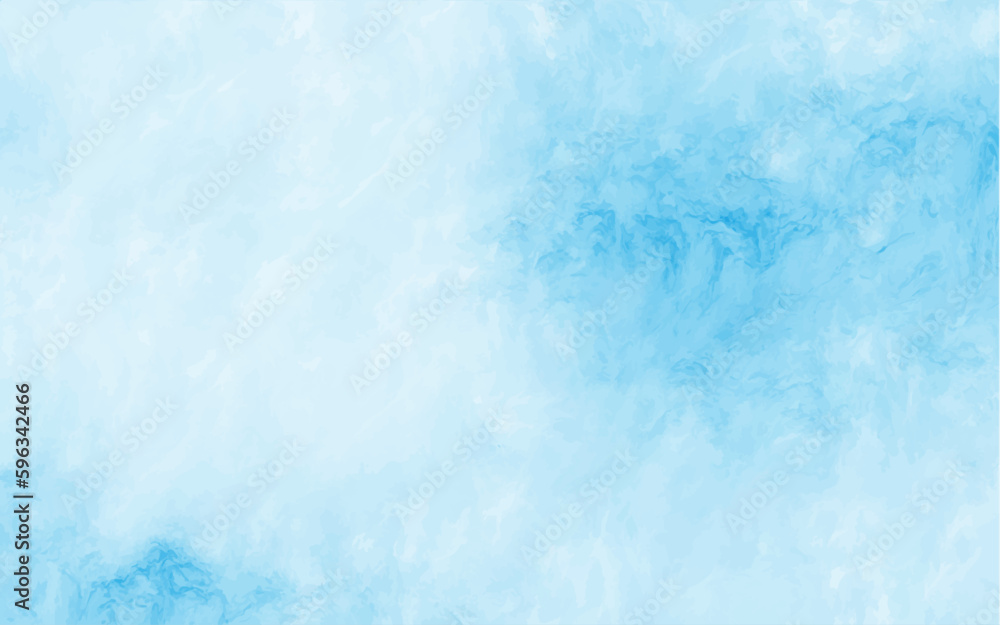 Fototapeta premium white and soft blue ink marble background.