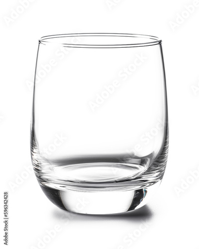 empty glass of water isolated on a transparent background