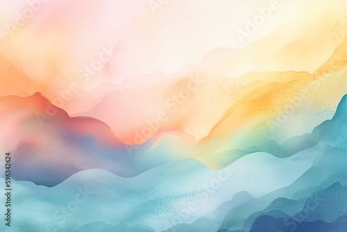 dreamy abstract watercolor or pastel gradient as wallpaper - Generative AI