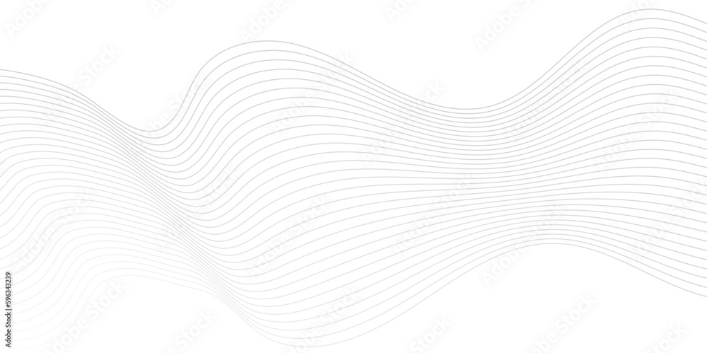 Fototapeta premium Abstract grey, white smooth element swoosh speed wave modern stream background. Abstract wavy background. Thin line on white. Abstract whtie wave lines pattern background.