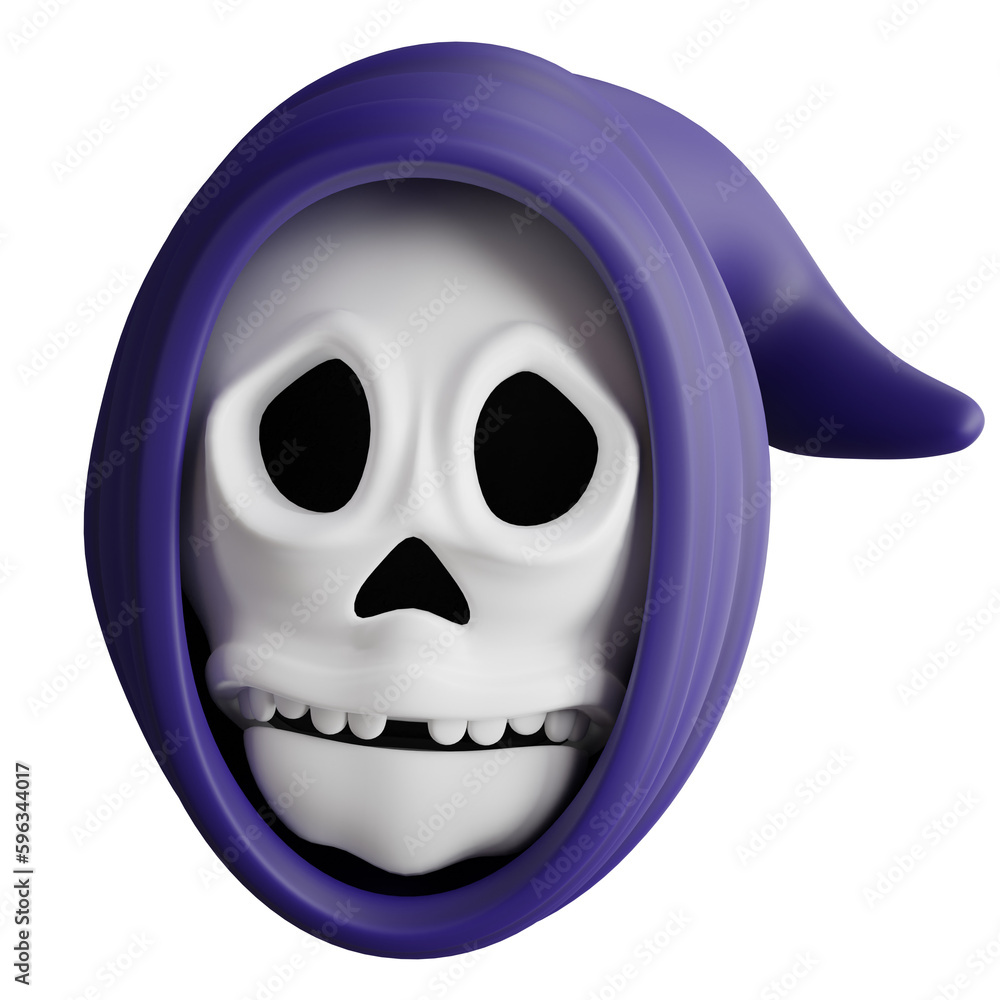 3d render of grim reaper with halloween concept. 3d render of grim reaper with halloween concept.