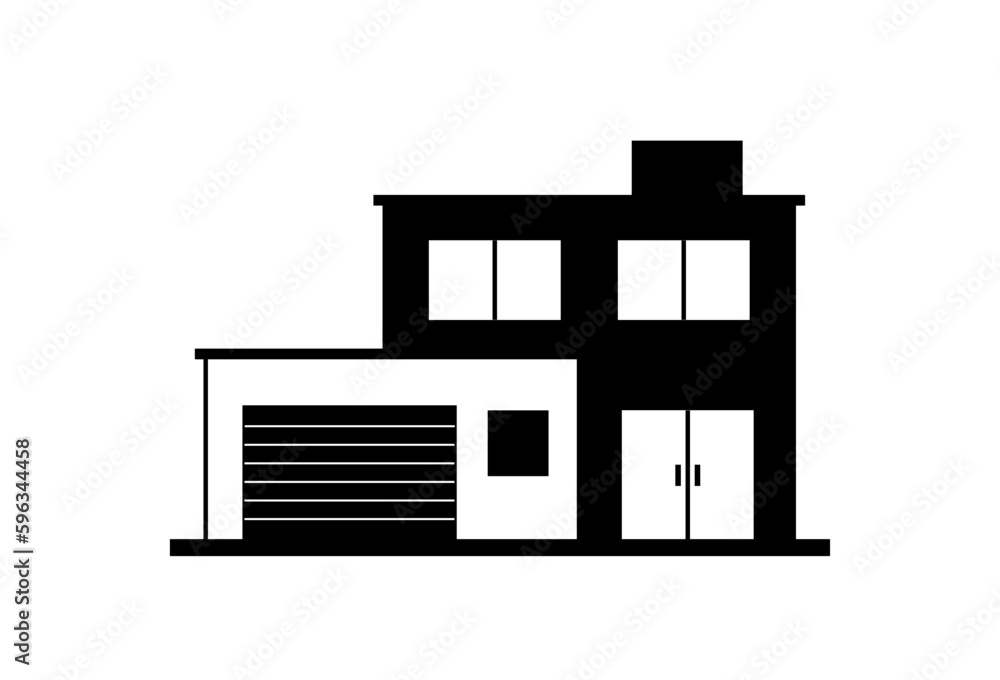 House vector icon on white background House vector icon on white background