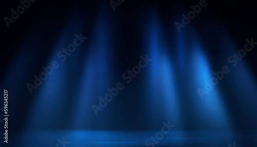 Dark blue neon light with r...