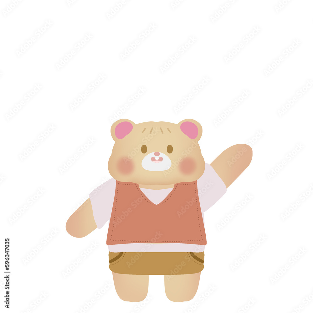 Obraz premium teddy bear with heart