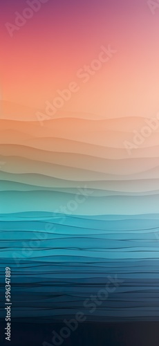 Fondos de Colores ultrasuaves basados ​​en degradado de vacaciones en la playa, apropiados como fondo de pantalla para móviles. Generado por IA. 