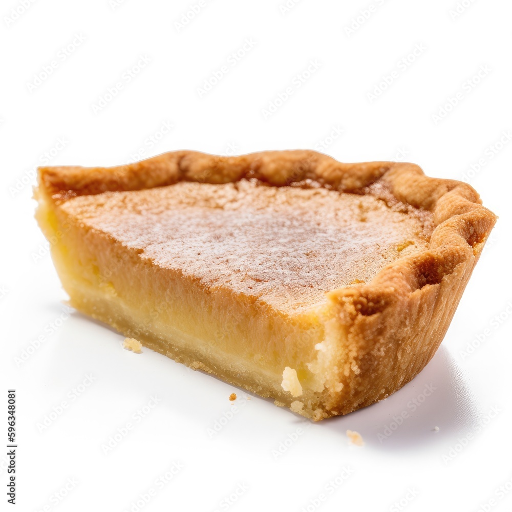 Chess Pie Isolated on White. Generative AI