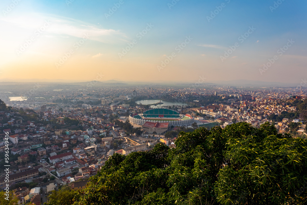 National soccer stadium in Antananarivo, also known as Tana, capital and largest city of Madagascar. Tananarive, poor capital and largest city in Madagascar.