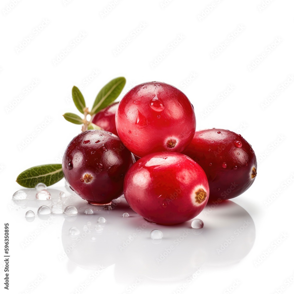 Cranberry fruit isolated on white background. Cranberry fruit isolated on white background.