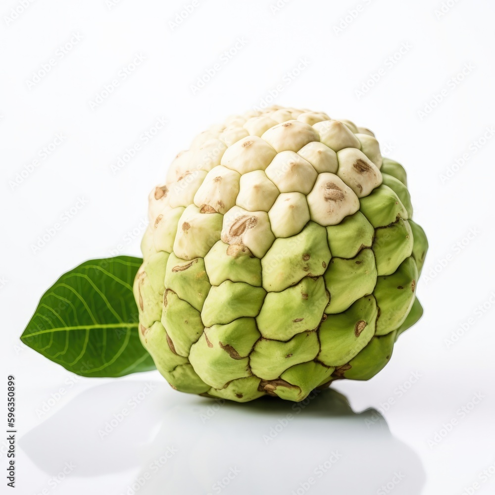Fototapeta premium Custard Apple fruit isolated on white background.