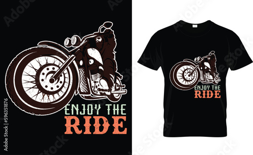 Enjoy the ride t-shirt design.Colorful and fashionable t-shirt design for man and women