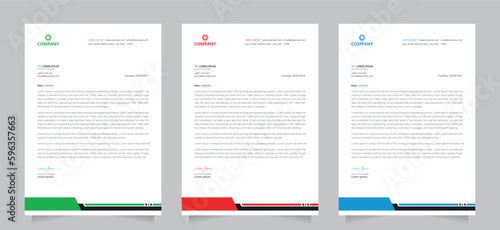 Creative professional business official letterhead template design in a4 size