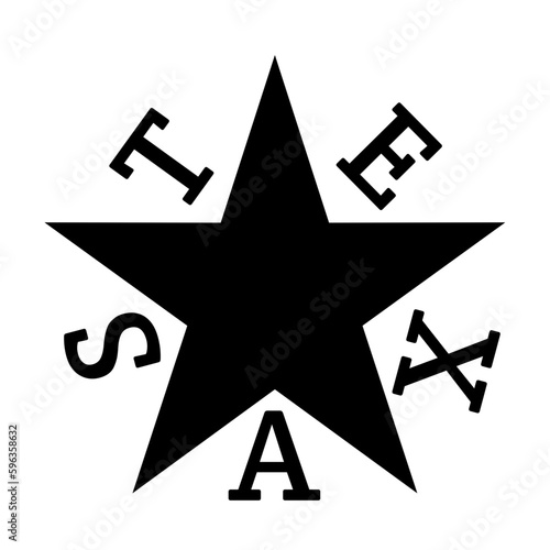 Texas Star Svg | De Zavala Texas Star Svg | Texas Star Cut File | Republic of Texas Vector