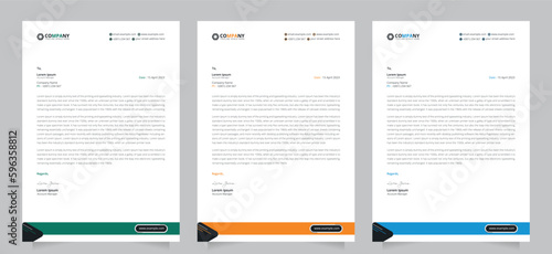 Creative professional business official letterhead template design in a4 size.