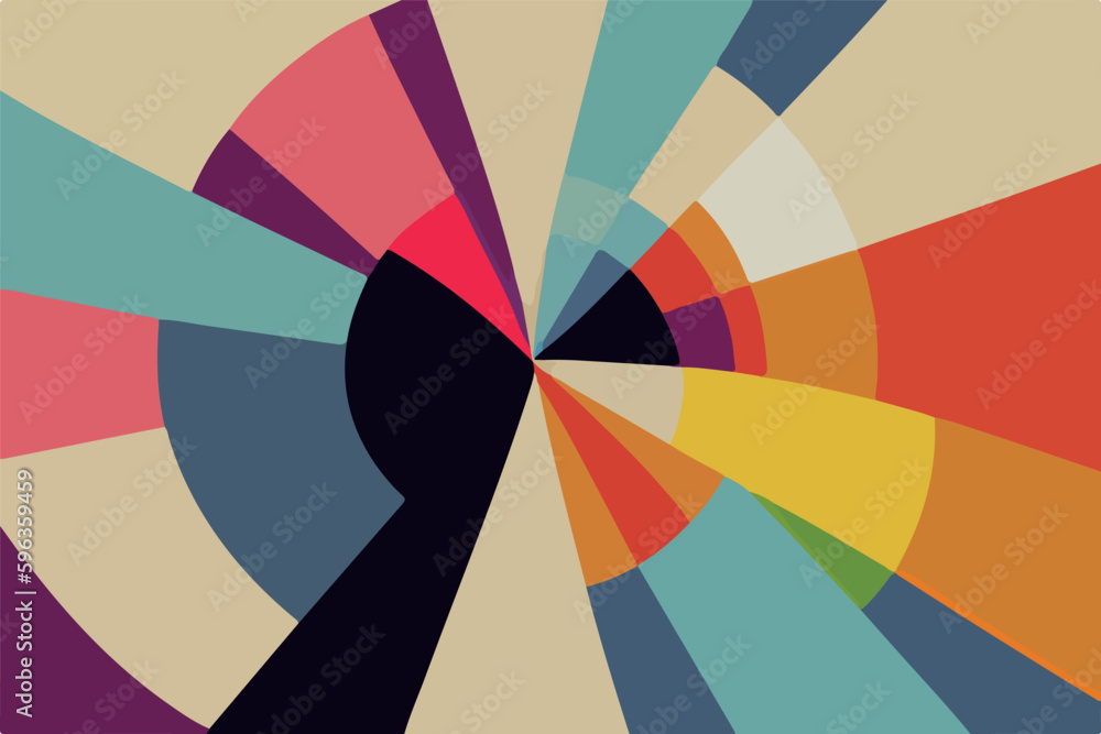 Obraz premium Bold and colorful abstract design representing the unity and diversity of the LGBT community