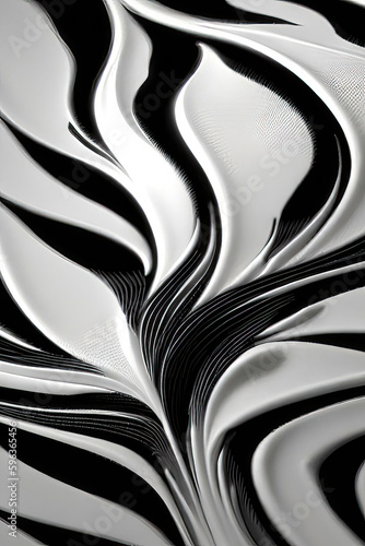 Wallpaper Mural  Monochrome Zebra Stripes on Abstract Background Torontodigital.ca