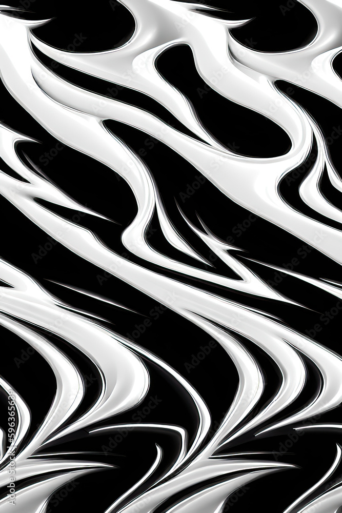 Fototapeta premium Monochrome Zebra Stripes on Abstract Background