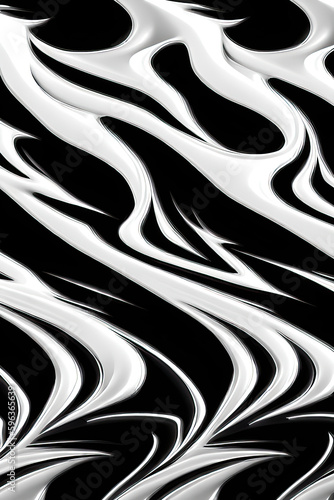  Monochrome Zebra Stripes on Abstract Background