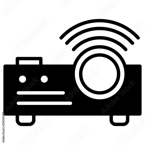 teleconference projector digital icon
