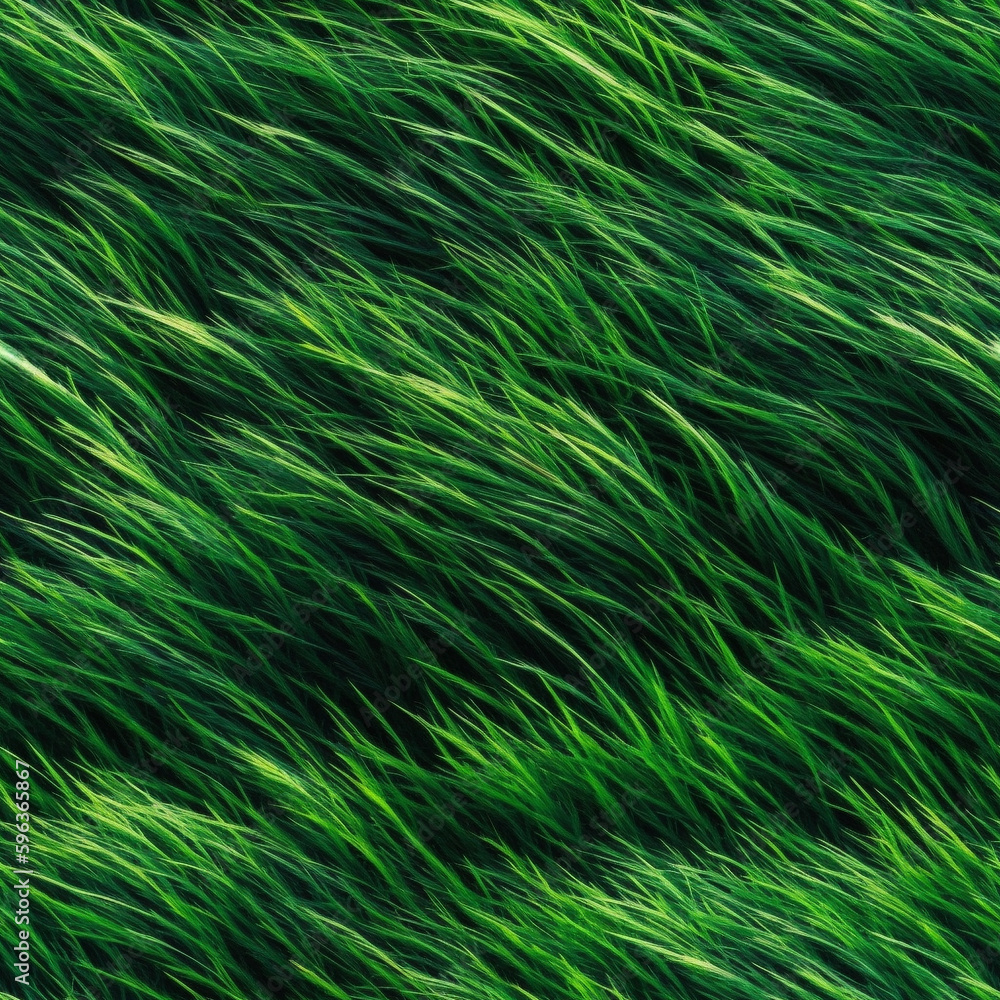 Seamless Tile of Fresh Grass on a White Background - Generative AI. Seamless Tile of Fresh Grass on a White Background - Generative AI.