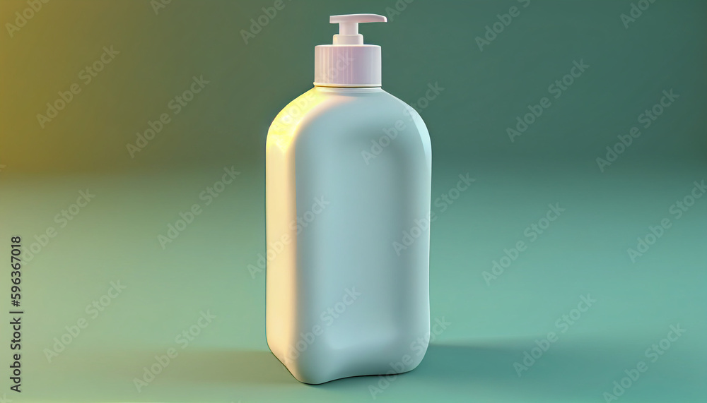 Realistic bottle mock up. Cosmetics Mockup. Isolated on solid background. Ai generated image Realistic bottle mock up. Cosmetics Mockup. Isolated on solid background. Ai generated image
