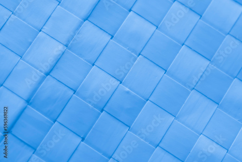 blue jute sack background  closeup on the fibers