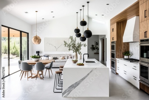 modern kitchen interior Generative AI